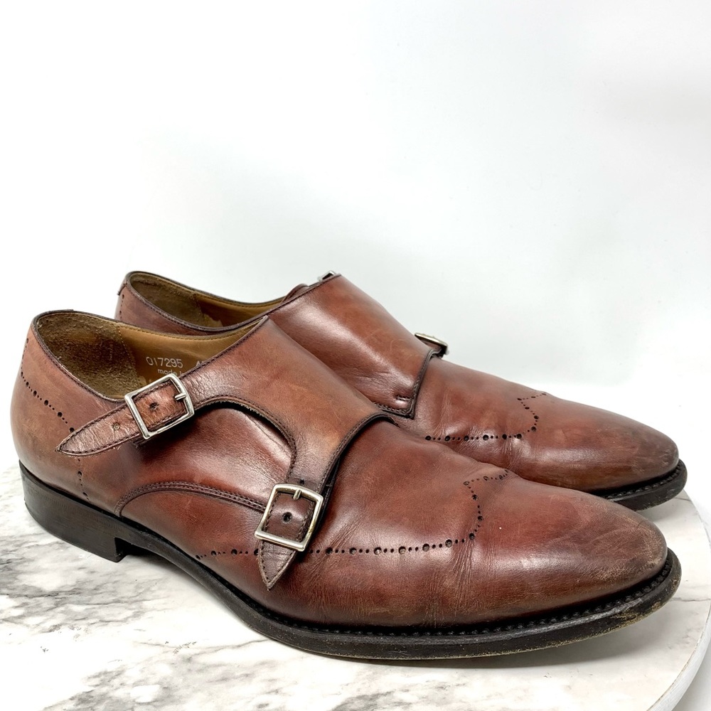 Handmade Franeschetti Barneys NY Monk Strap Leather Dress Shoe 45/12 Office